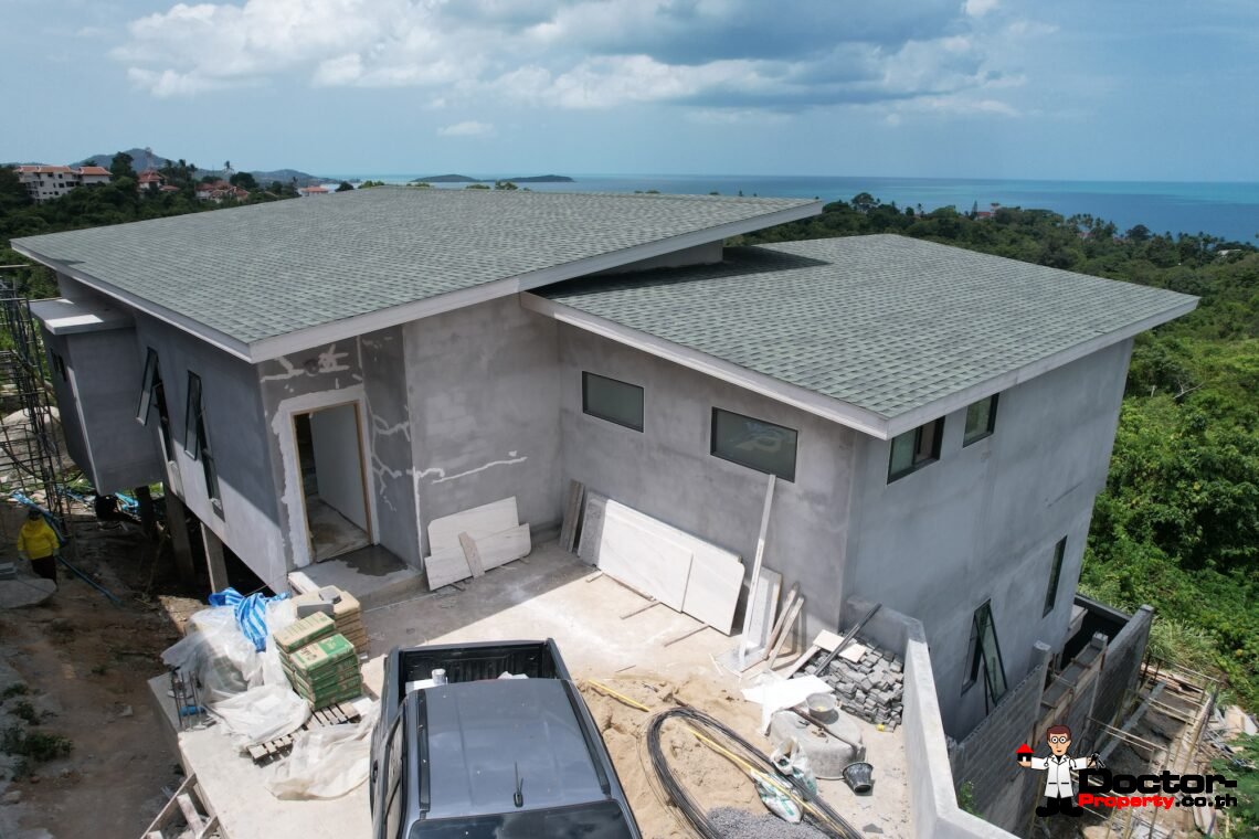 4 Bedroom Pool Villa with Seaview in Chaweng Noi – For Sale